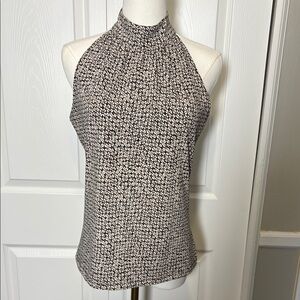 Elegant Black and White Women's Halter Top